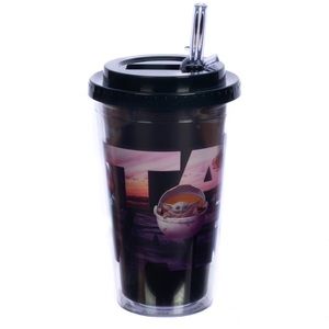 2 Star Wars Baby Yoda flip straw acrylic cup